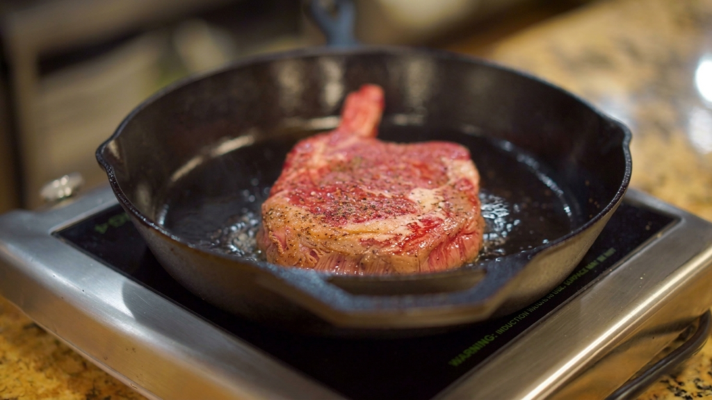 Sear the Ribeye Steak